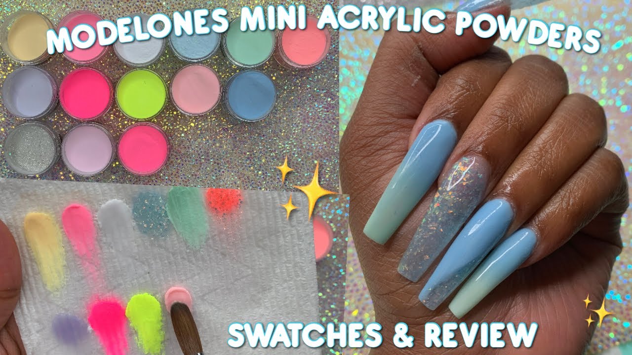 Modelones Mini Acrylic Powder Review | Acrylic Nails | Acrylic For Beginners