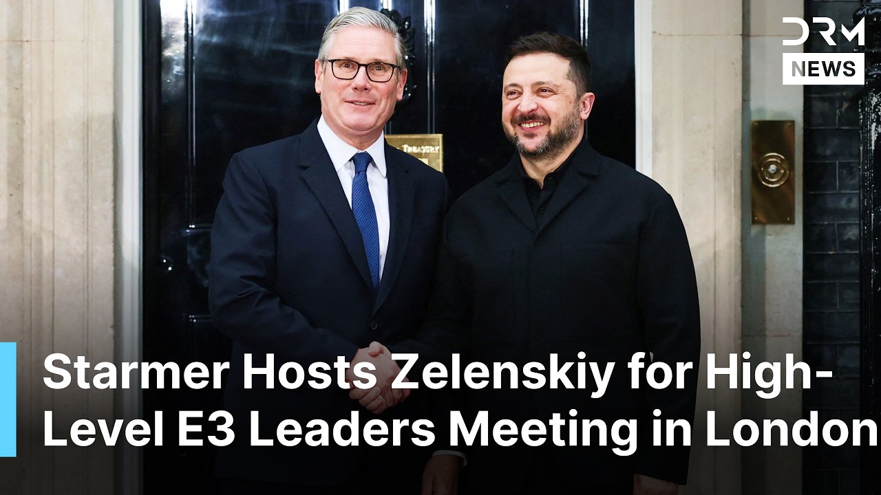 UK PM Starmer Welcomes Zelenskiy at Downing Street as E3 Ukraine Talks Begin in London | AC1N