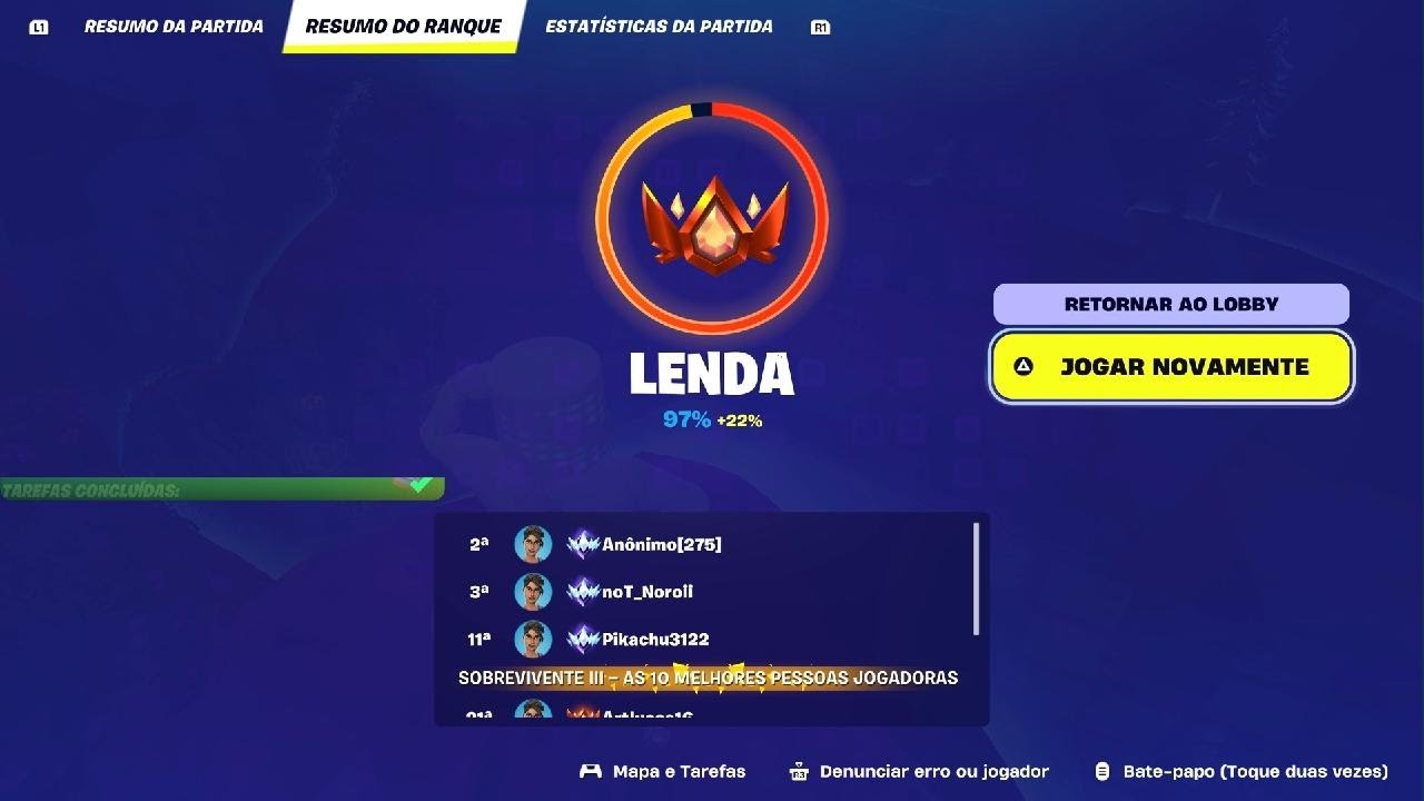 Fortnite: DJ MARSHMELLO Lenda 97% Ranqueada