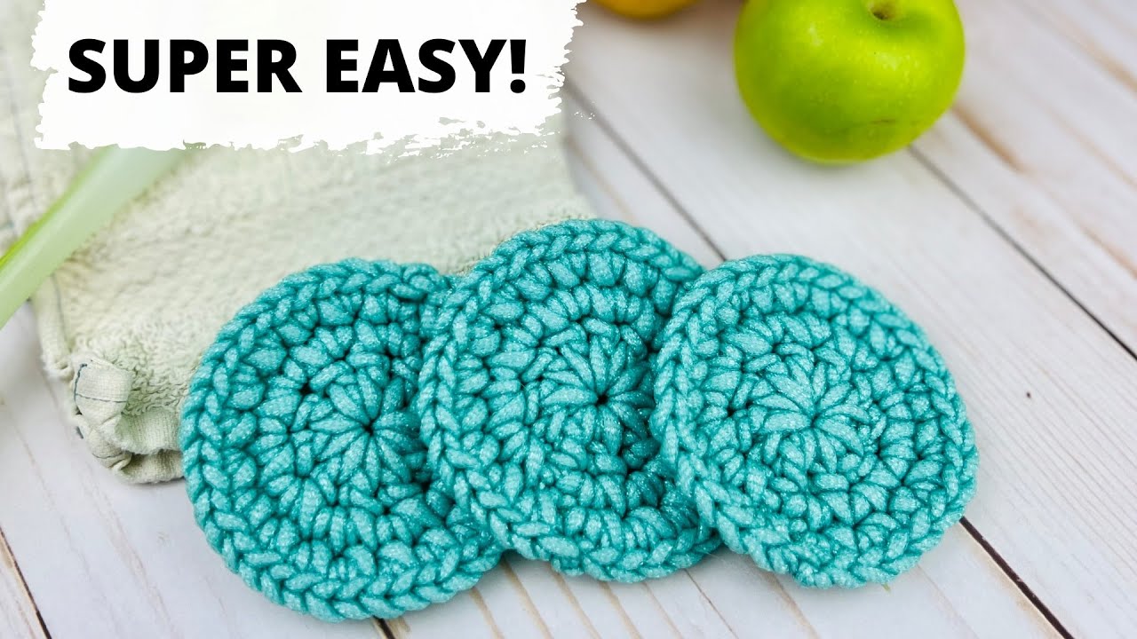 Круглый узор для вязания крючком Scrubby - простой и бесплатный узор для вязания крючком Scrubby ...