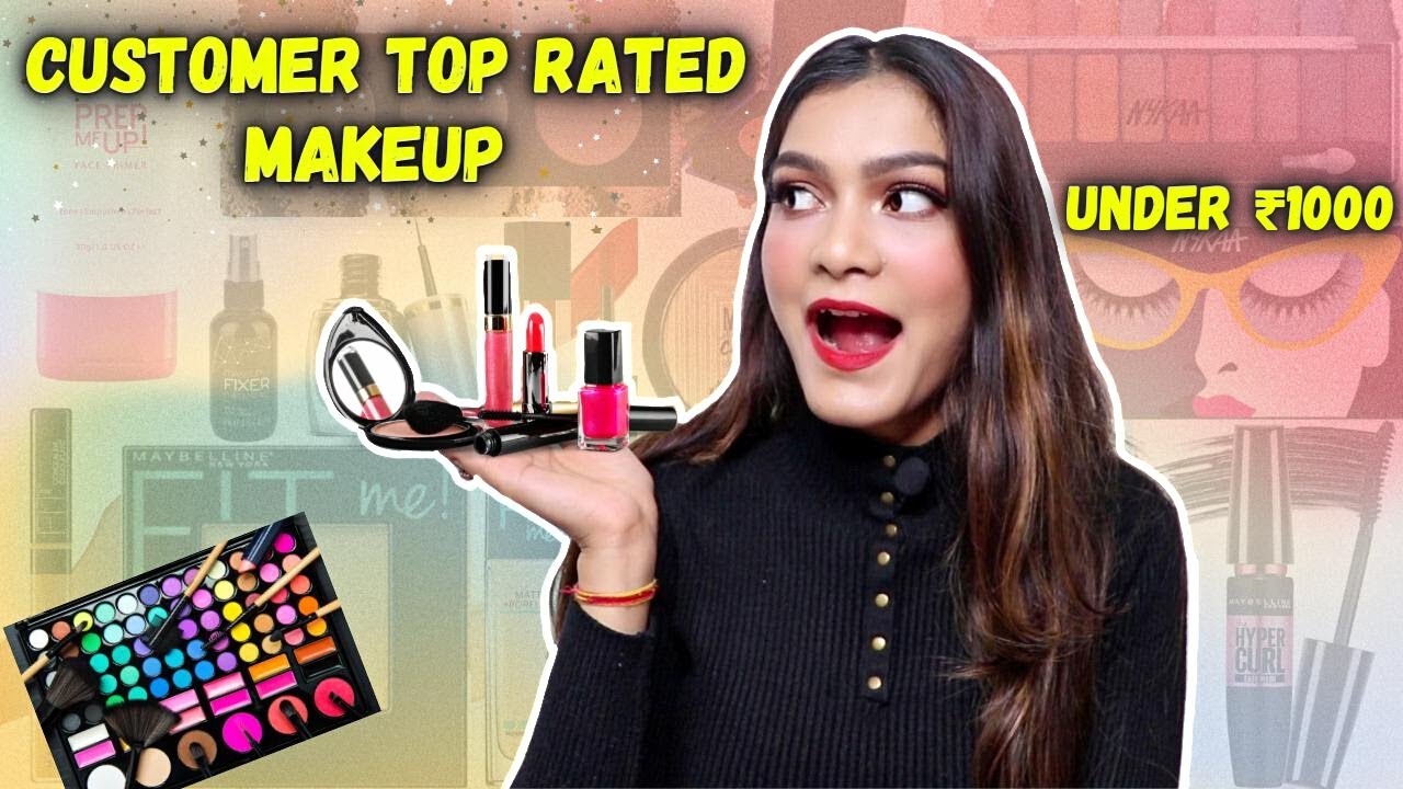 I Tried Only Customer Top Rated Makeup From Nykaa | Full Face Of Makeup Under Rs 1000/-