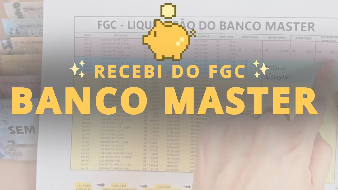 Banco Master: Demorou, mas recebi do FGC (mostrei tudo)
