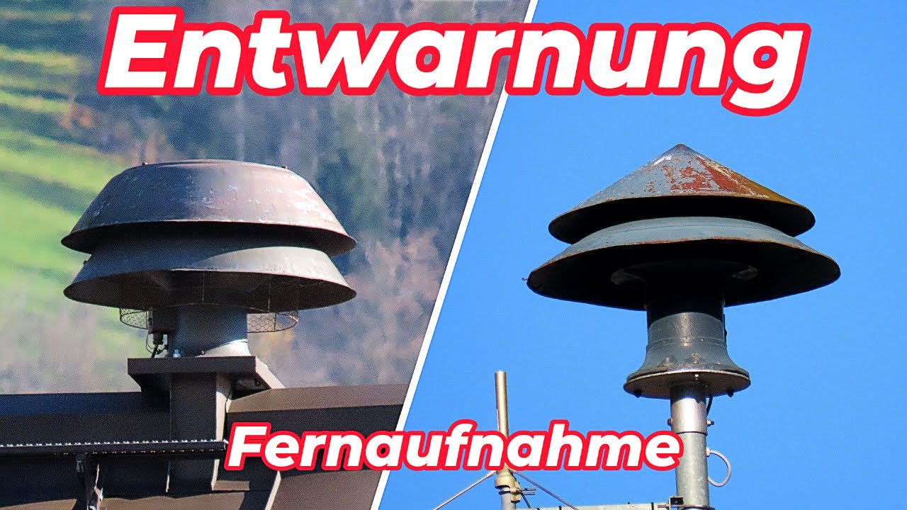 &Ouml;sterreich Warntag 2025 Entwarnung (Fernaufnahme)
