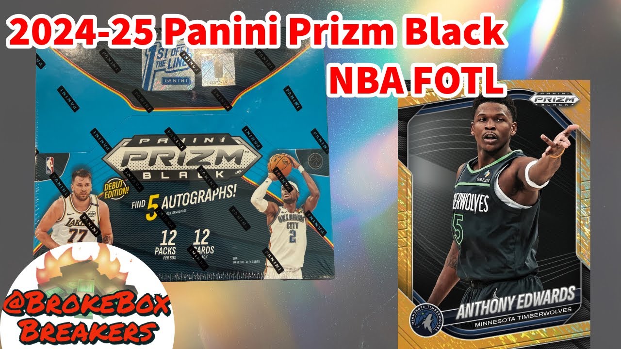 Золото, золото, вишня!!! 🌟🌸 2024-25 Panini Prizm Black Basketball 🏀 Hobby Box FOTL - обзор 2 коробок