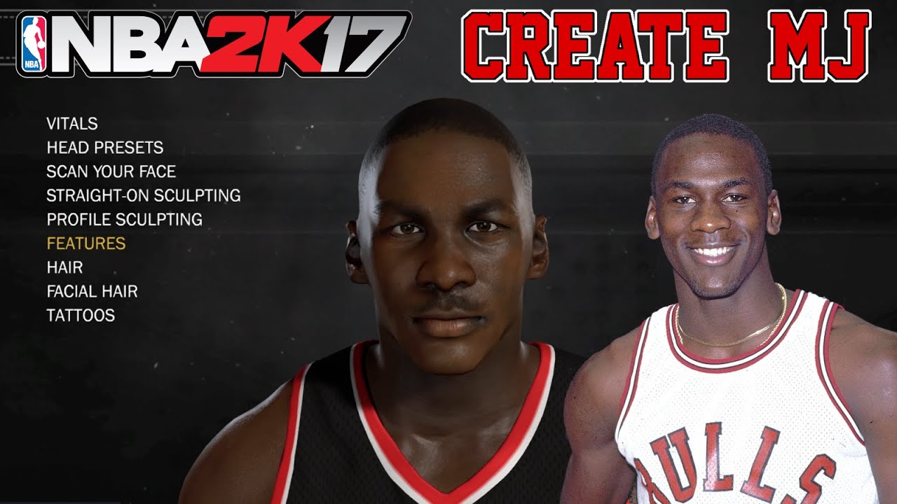 NBA2K17 How To Create Michael Jordan MyPlayer MyCareer