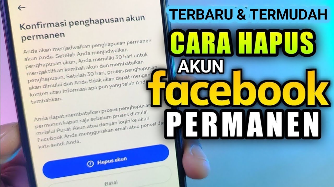 CARA MENGHAPUS AKUN FACEBOOK PERMANEN TERBARU