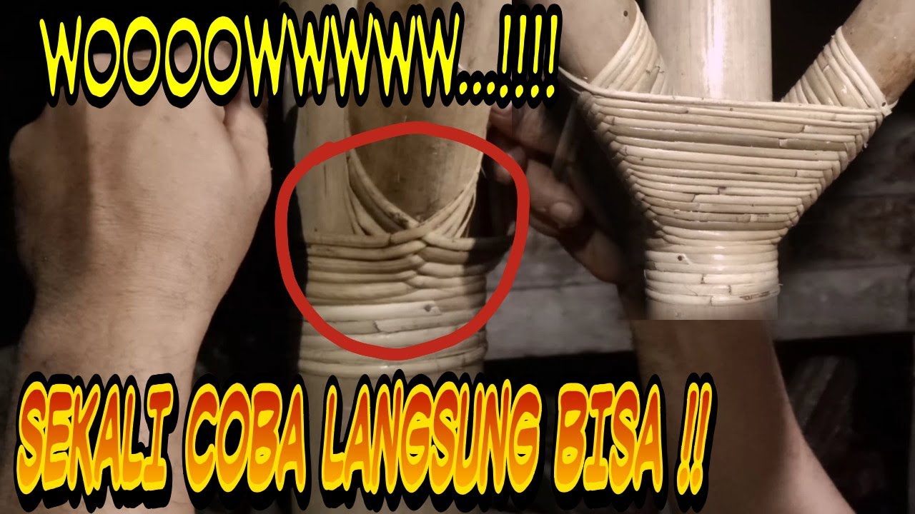 CARA MENGIKAT BAMBU DENGAN ROTAN