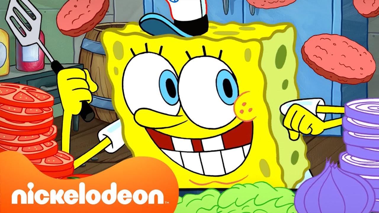 SpongeBob | Pozwólcie SpongeBobowi gotować w spokoju 🔥 | 60 minut | Nickelodeon Polska