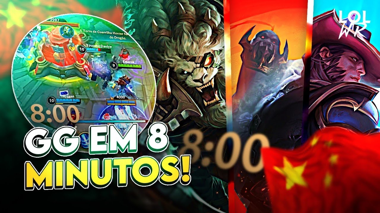 A ESTRATÉGIA DA CHINA GG AOS 8 MINUTOS! | LoL Wild Rift