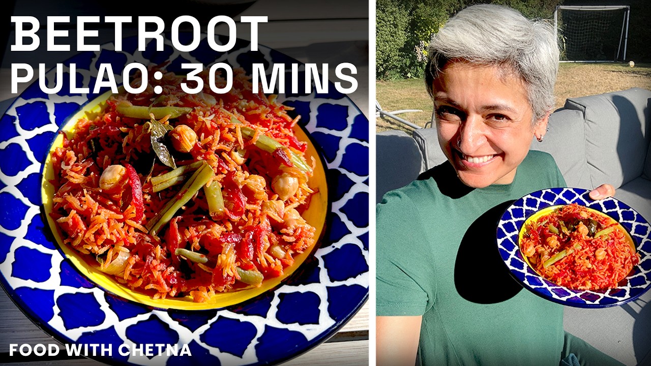 30 Minute Meals | Quick & Easy Beetroot Pulao | Healthy One-Pot Indian Rice Recipe