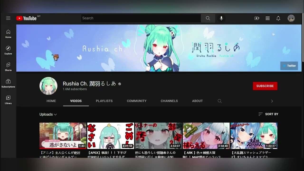 The Last 10 Minutes of Uruha Rushia Channel