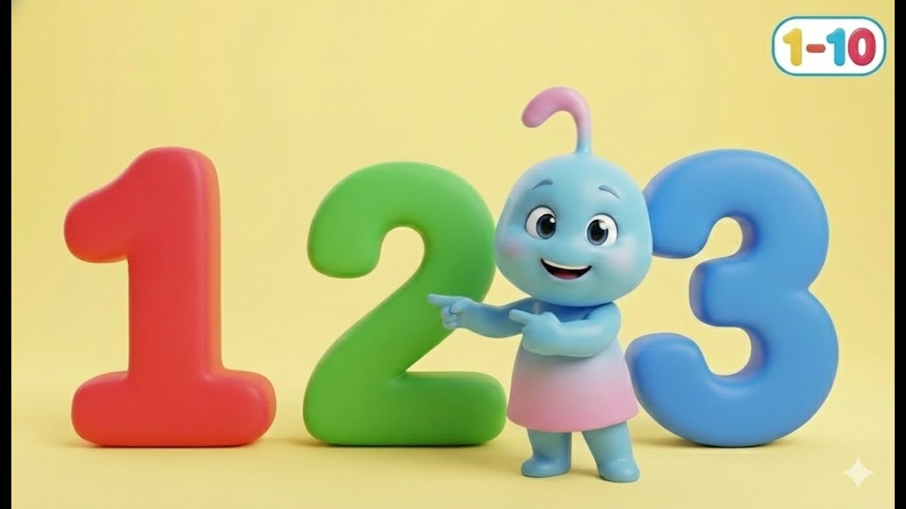 Los Números del 1 al 10 🎵  Aprender a Contar con Melo  Canción Infantil