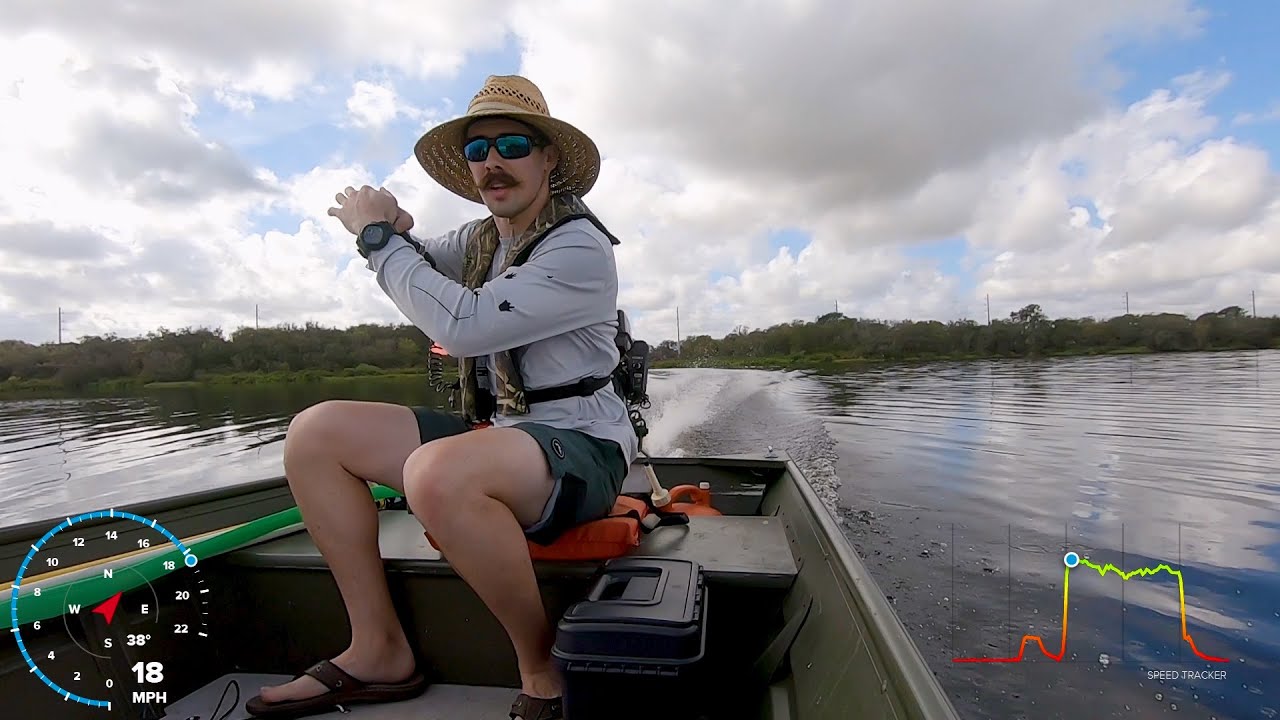 8 inch Hurricane Prop Longtail Mud Motor Prop Test and Speed Test