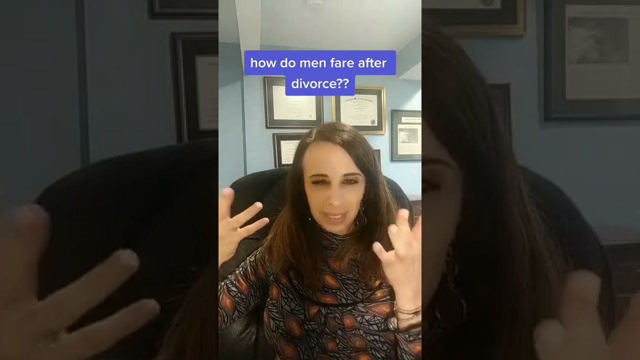 how do men fare after divorce?