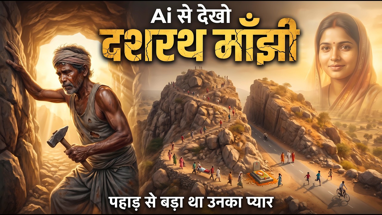 दुनिया ने जिसे पागल कहा | उन्होंने अकेले हथौड़े से 22 साल में पहाड़ चीर डाला | Dashrath Manjhi