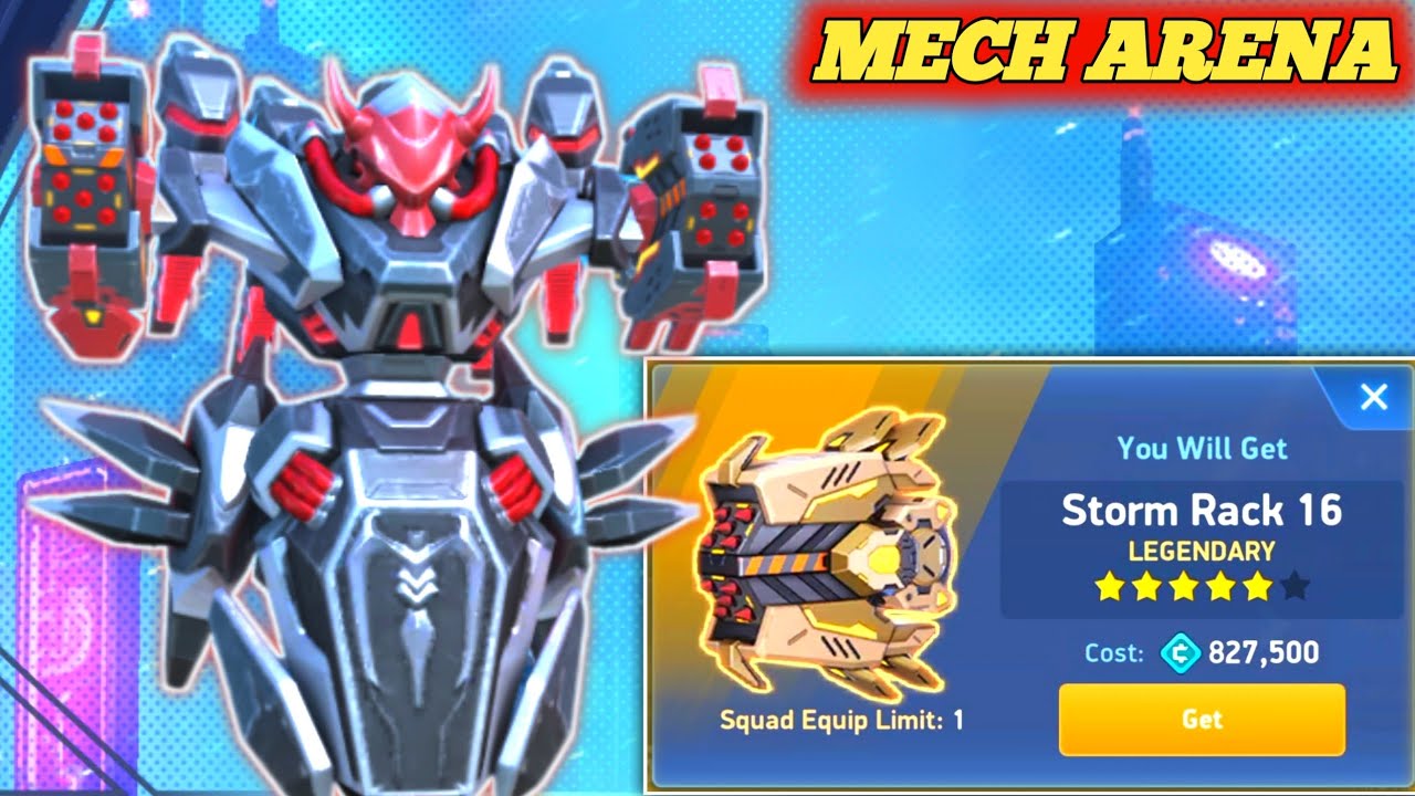 Finally Storm Rack 16 Unlock 🔓 | Storm Rack 16 Gameplay - Mech Arena