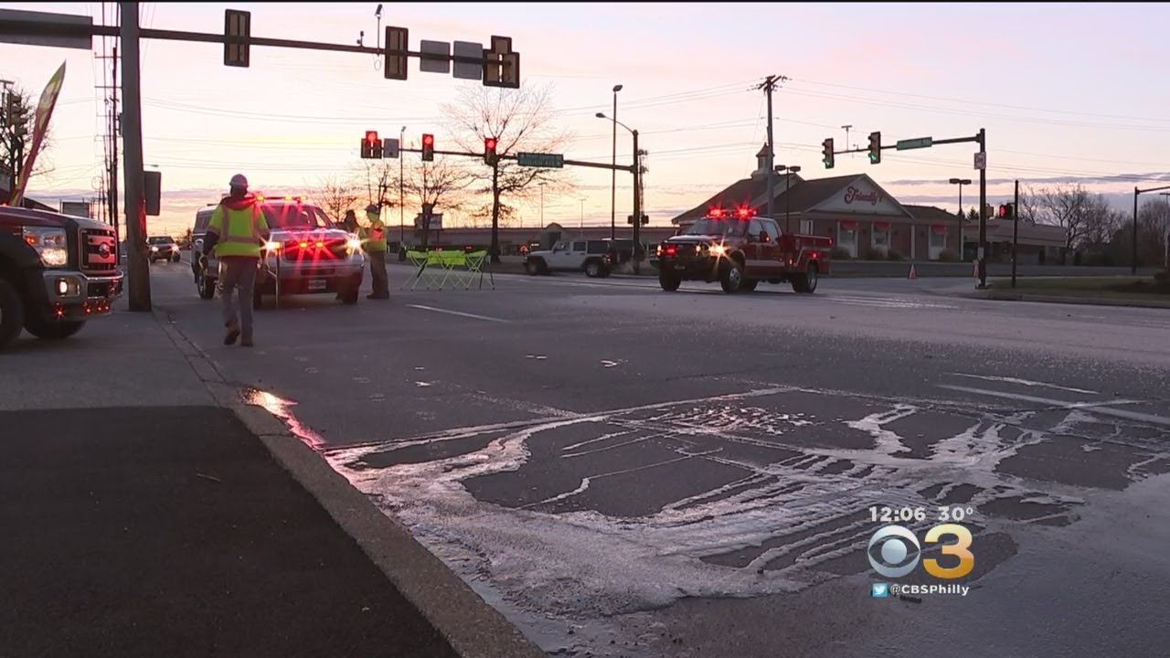 Water Main Break In Montgomery County Causes Icy Roads, Traffic Problems