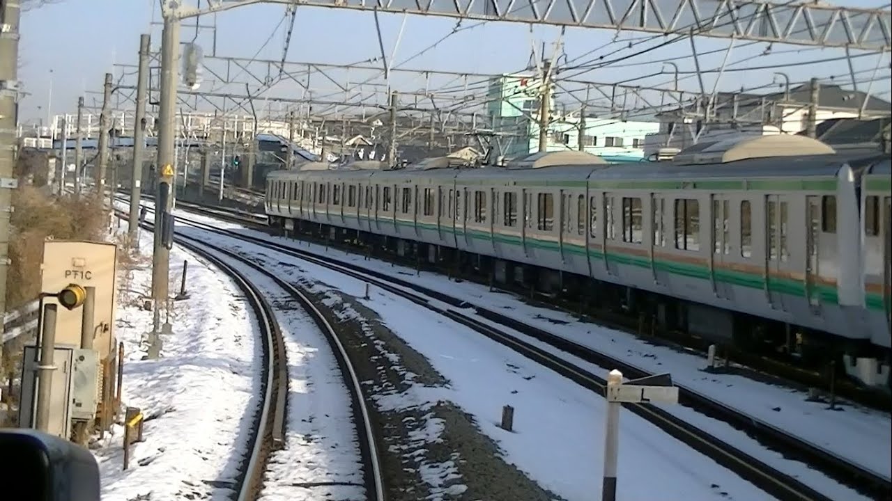 【前面展望】　東海道貨物線・山手貨物線小田原-新宿　おはようライナー新宿26号