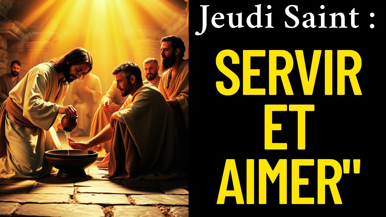 Pri&egrave;re du Jeudi Saint &ndash; J&eacute;sus lave les pieds de ses disciples  Aimer et Servir comme le Christ