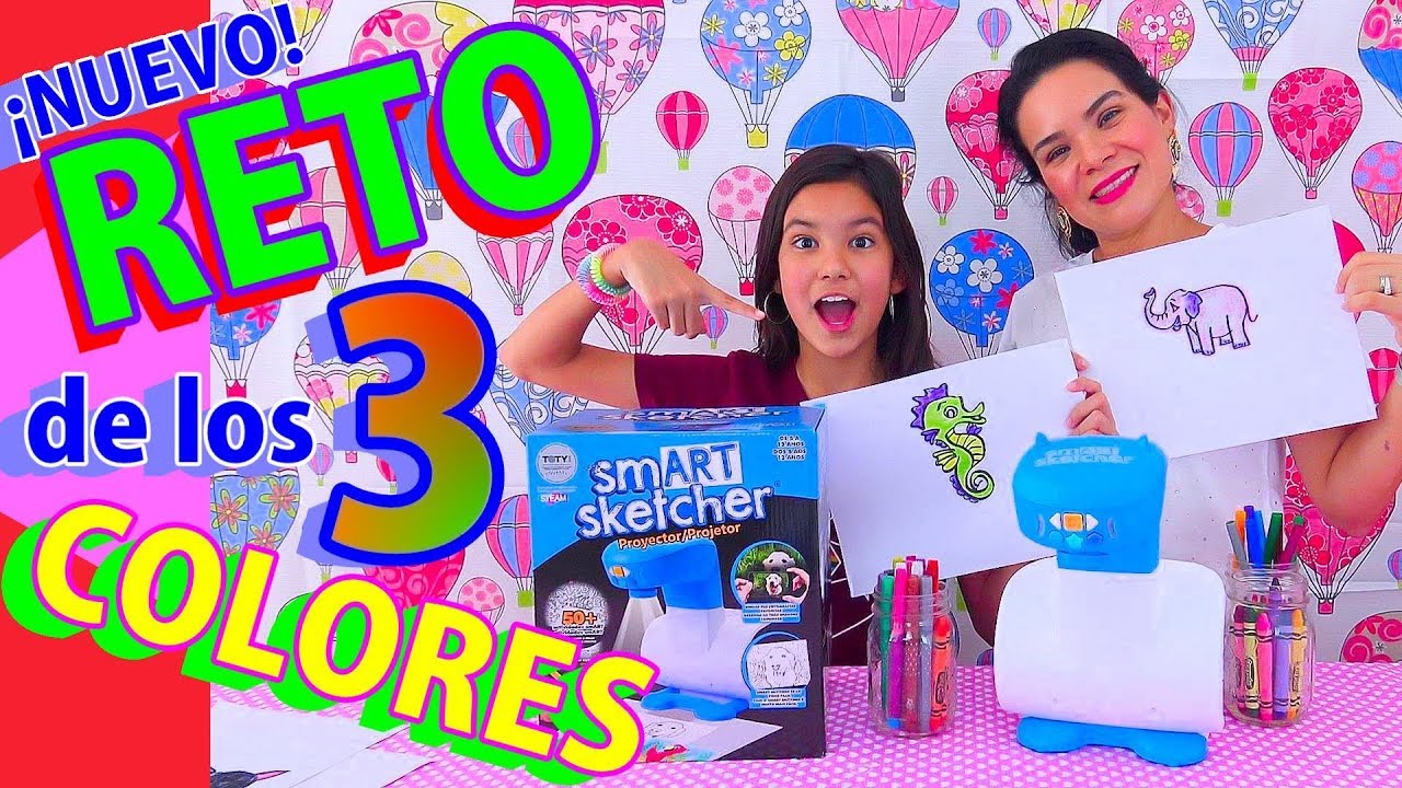 Reto De los 3 COLORES con Un PROYECTOR de DIBUJOS | AnaNana Toys