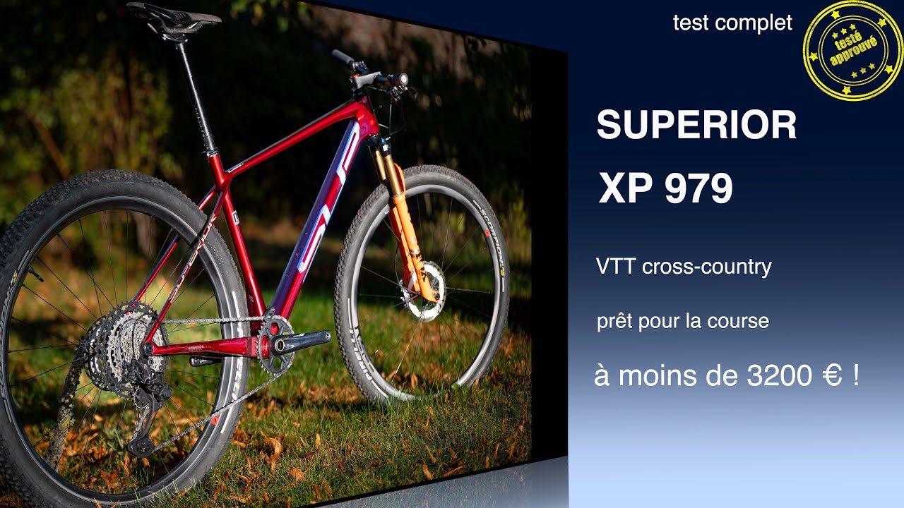 VTT cross-country de course  SUPERIOR XP 979 test complet