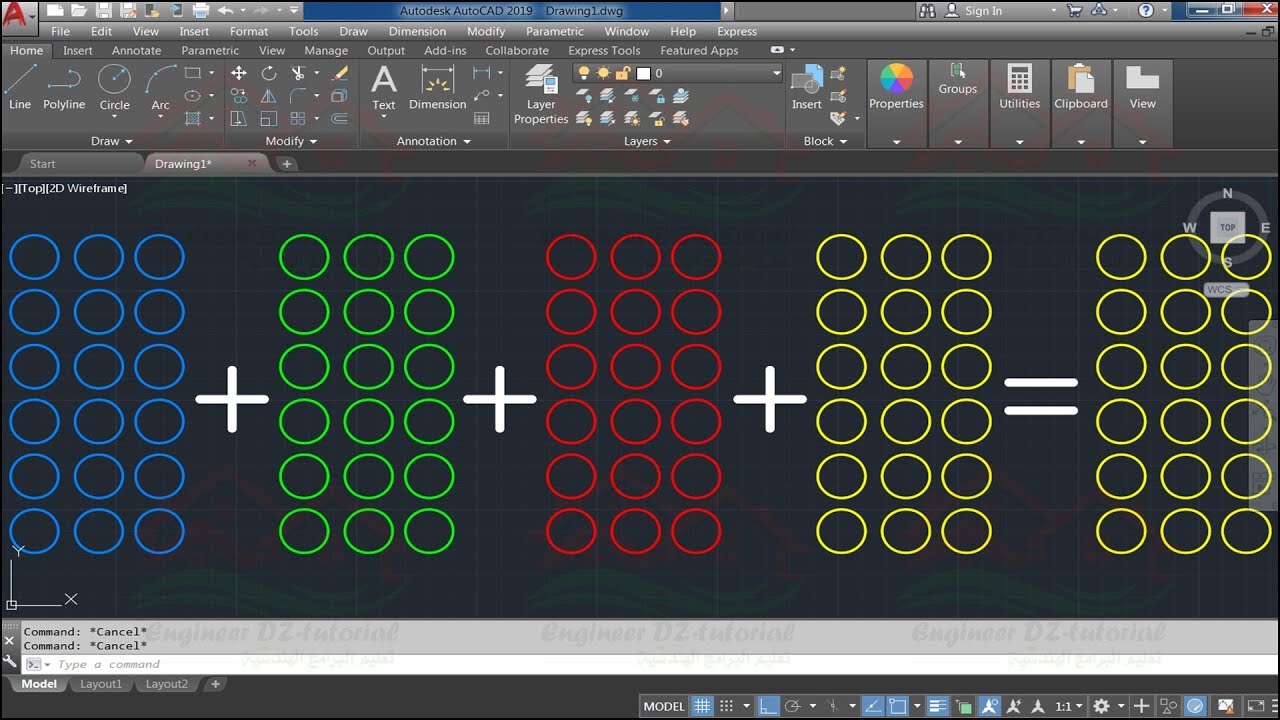 شرح دمج الطبقات على برنامج الأتوكاد (How to merge layers in AutoCAD)