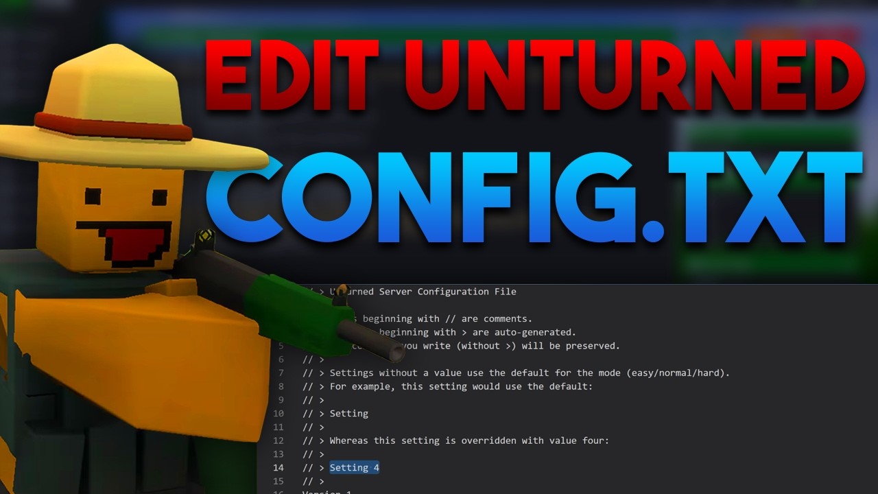 Как настроить конфигурационный файл сервера Unturned