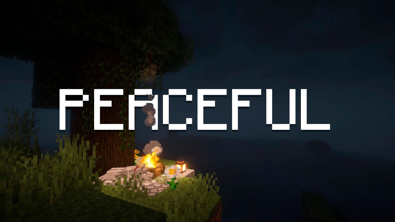 raindrops sing in the quiet night (minecraft music & rain)