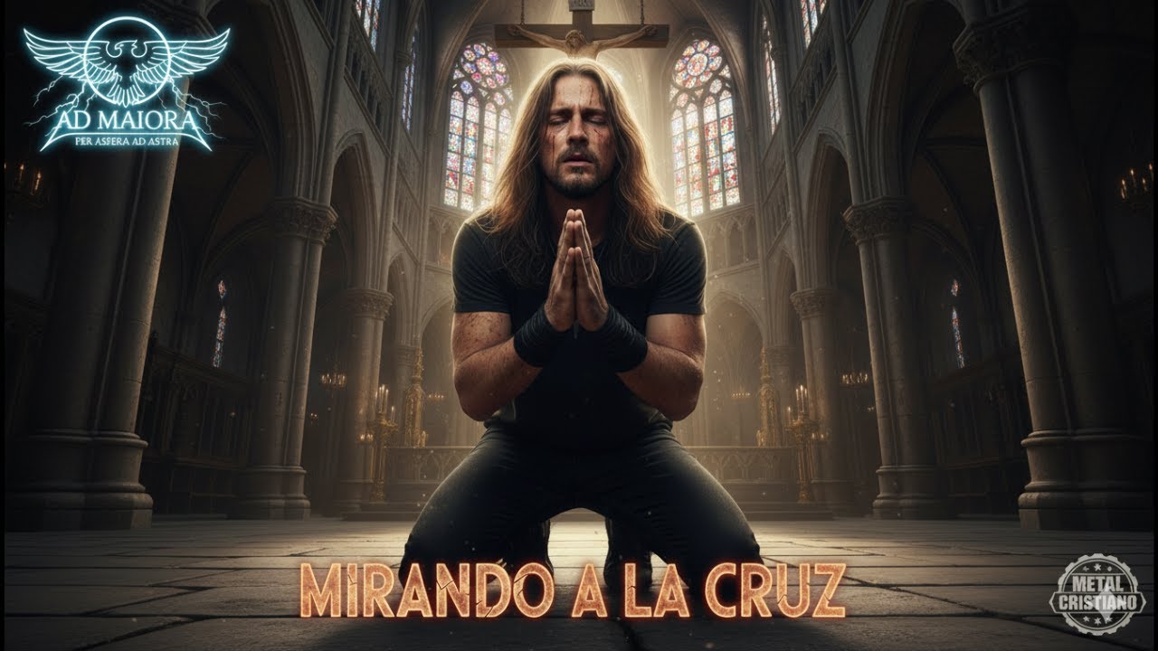AD MAIORA - Mirando la Cruz (Oficial lyric vídeo)- Heavy Metal Cristiano