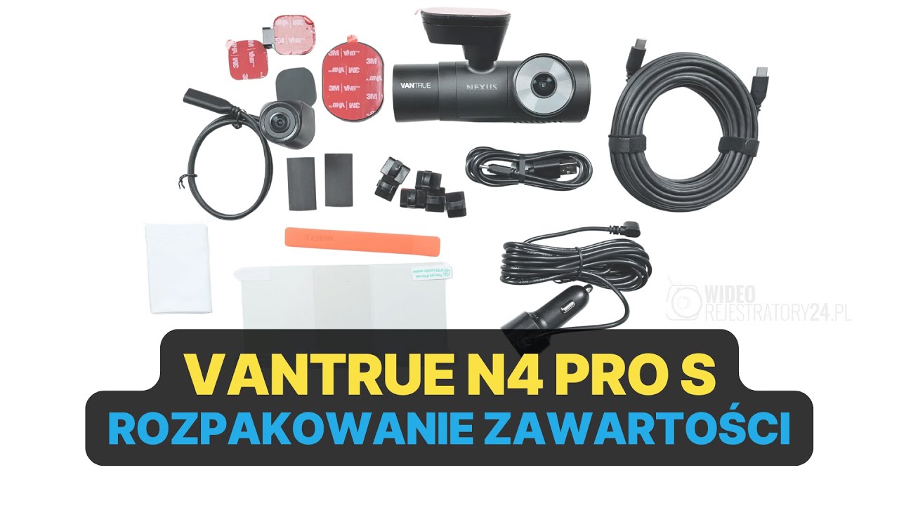Kamera samochodowa VANTRUE N4 PRO S - unboxing