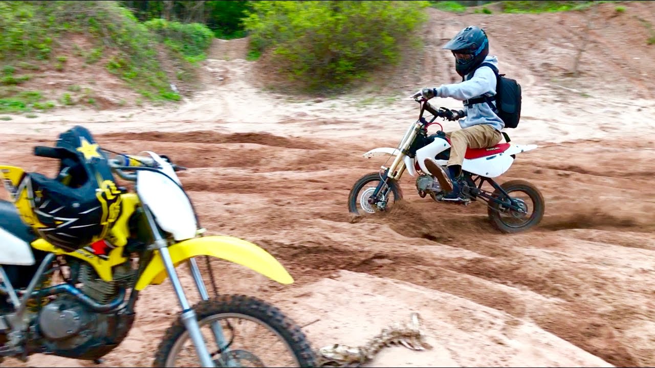 BREAKING PIT BIKES | SAND PIT BATTLE