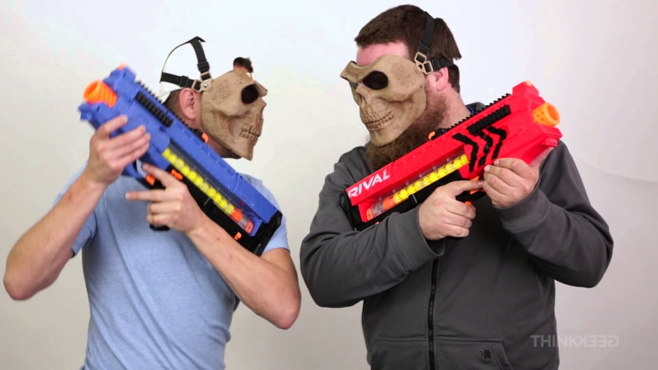 NERF Rival Zeus MXV-1200 and Rival Apollo XV-700 from ThinkGeek