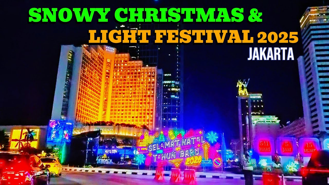 NATARU I JAKARTA RASA EROPA! ❄️ SALJU DI BUNDARAN HI & KEMERIAHAN LIGHT FESTIVAL 2025