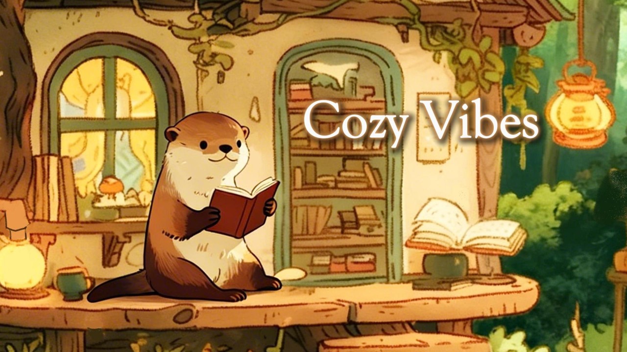 Waffle’s Forest Book House☕Cozy Study & Relax Lofi #lofihiphop  #chillmusic #coffeemusic #studymusic