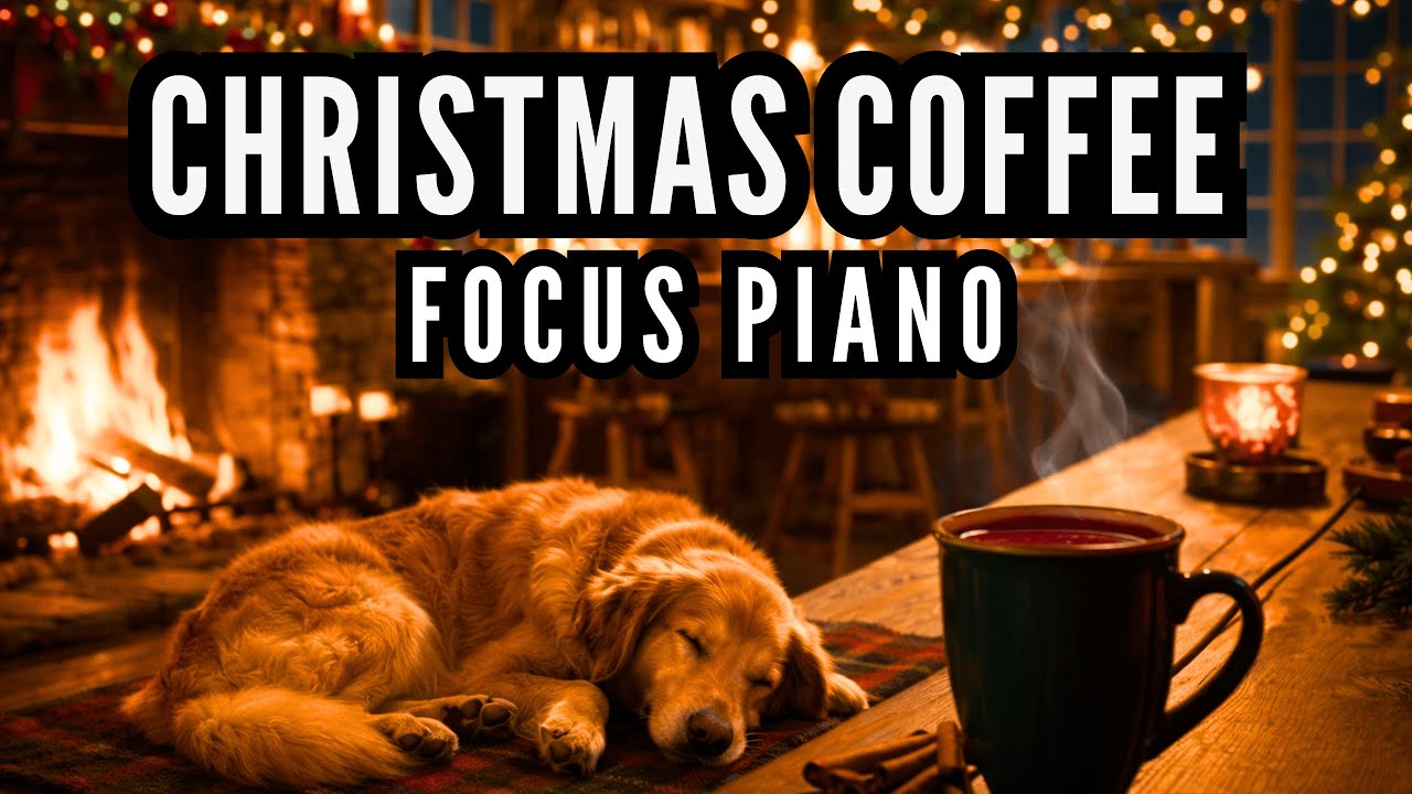 Cozy Holiday Coffee Shop Music | Relaxing Piano for Study, Work & Focus