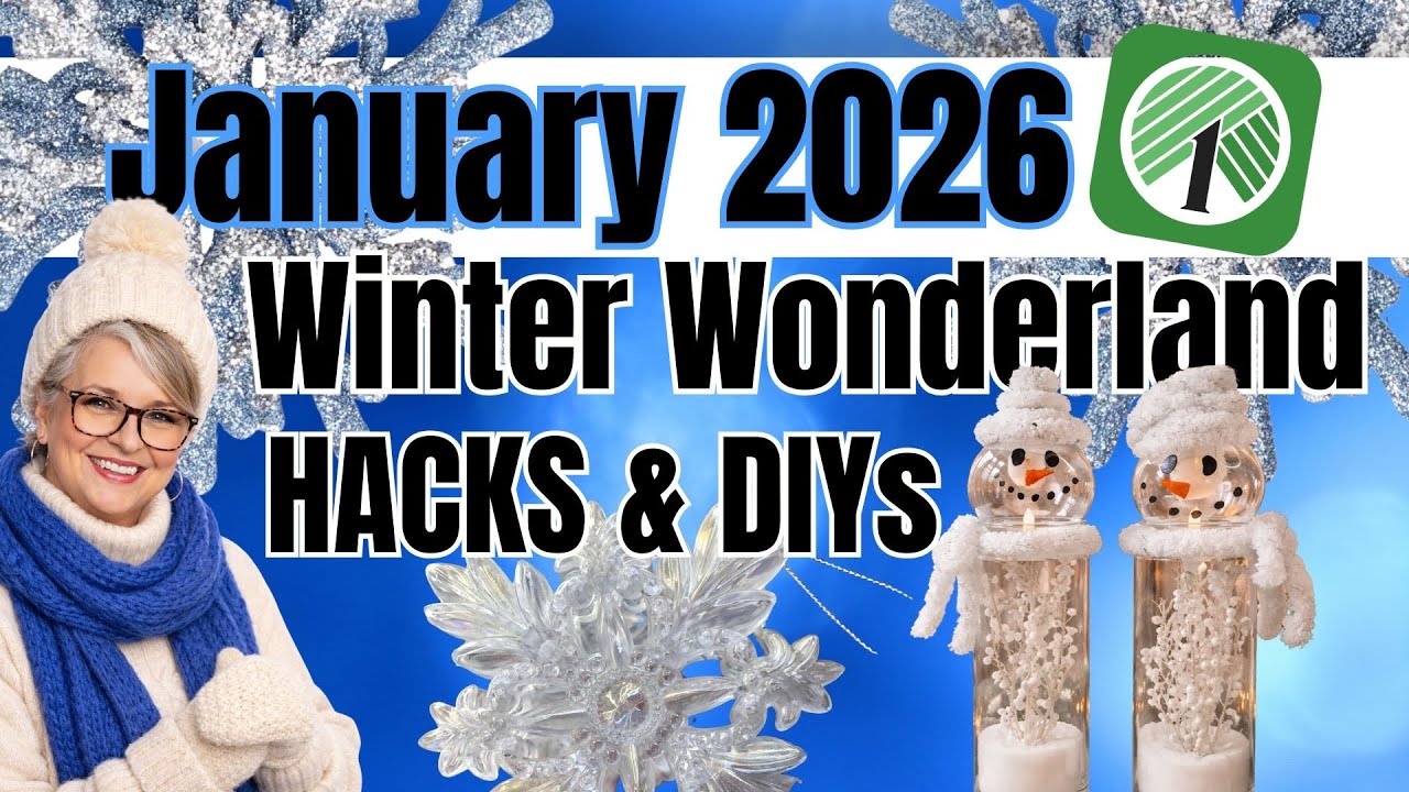 ❄️*Зимняя страна чудес 2026 года: поделки своими руками в стиле Dollar Tree! ❄️