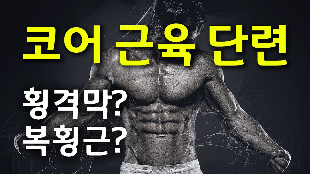 몸의 코어 근육과 코어 근육을 단련하기 위한 운동 방법
