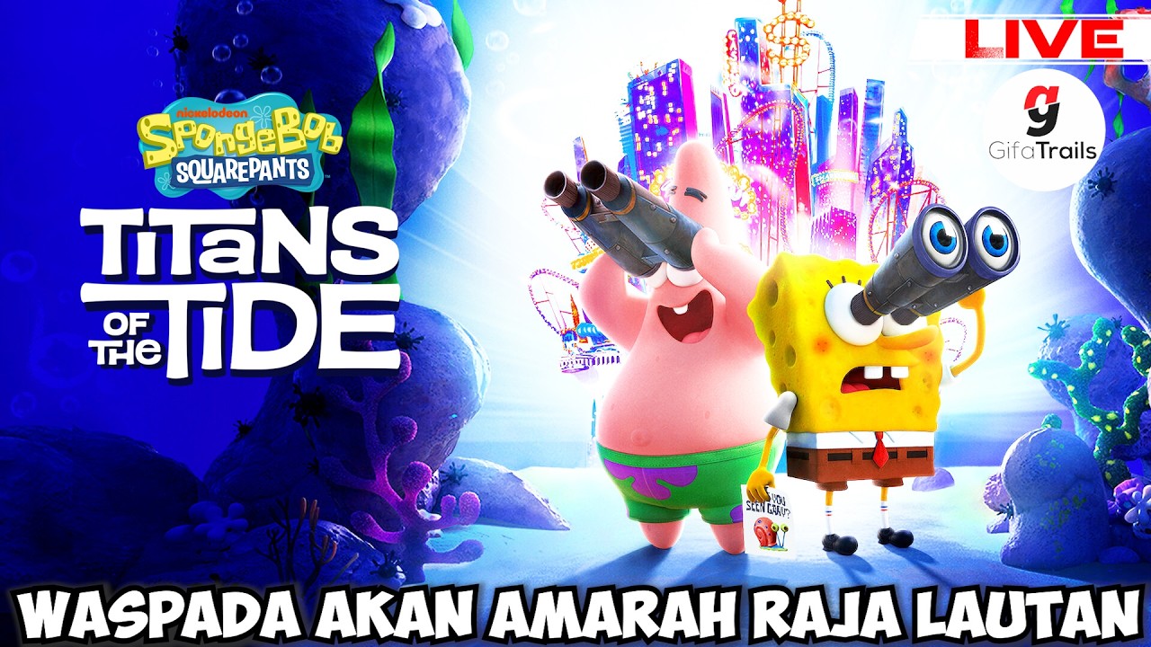 MASUK KE WILAYAH KEKUASAAN KING NEPTUNE  - SpongeBob SquarePants: Titans of the Tide Indonesia (2)