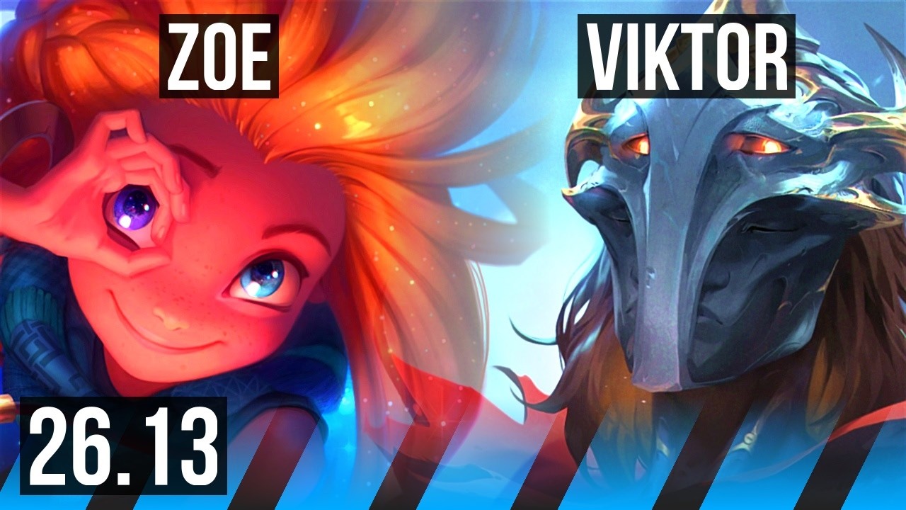ZOE vs VIKTOR (MID) | Deathfire Touch | KR Master | 26.13