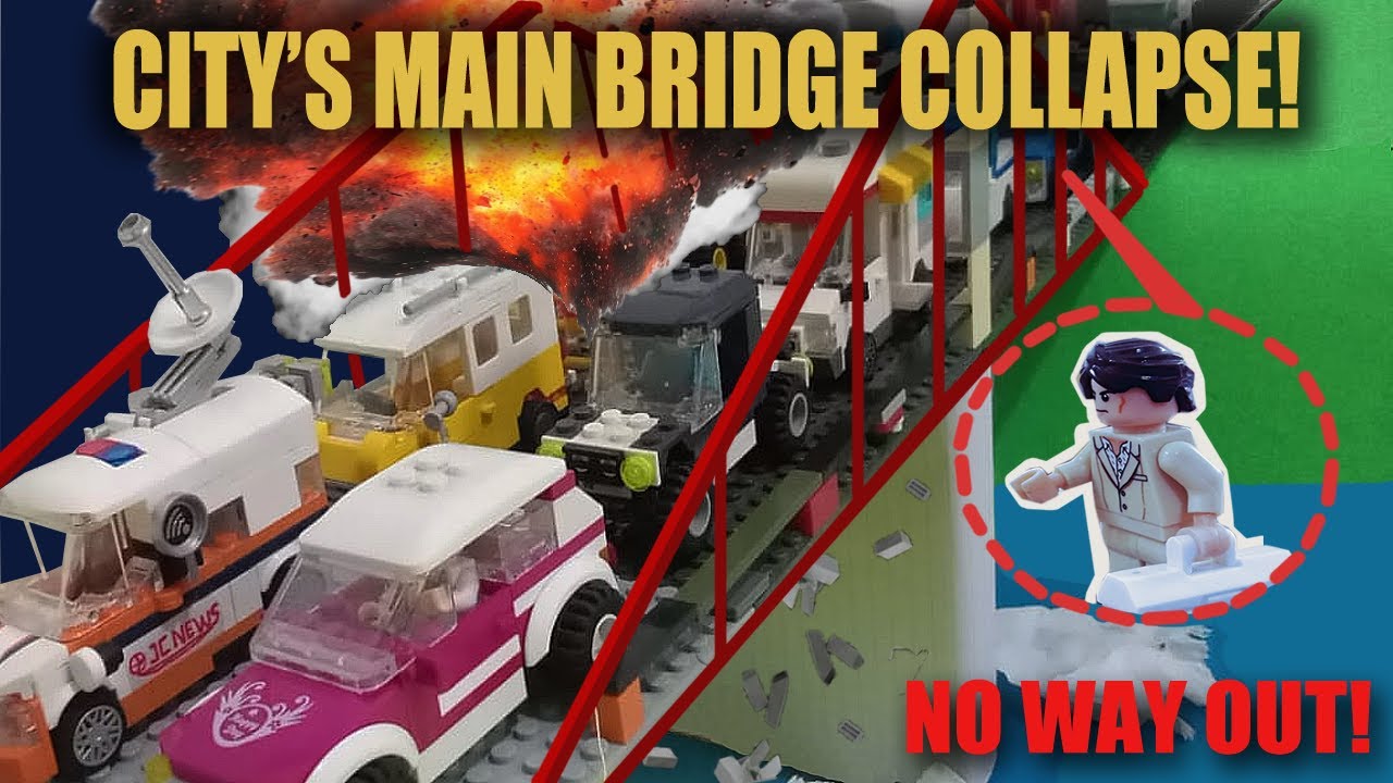 LEGO MAIN BRIDGE COLLAPSES! | STOPMOTION