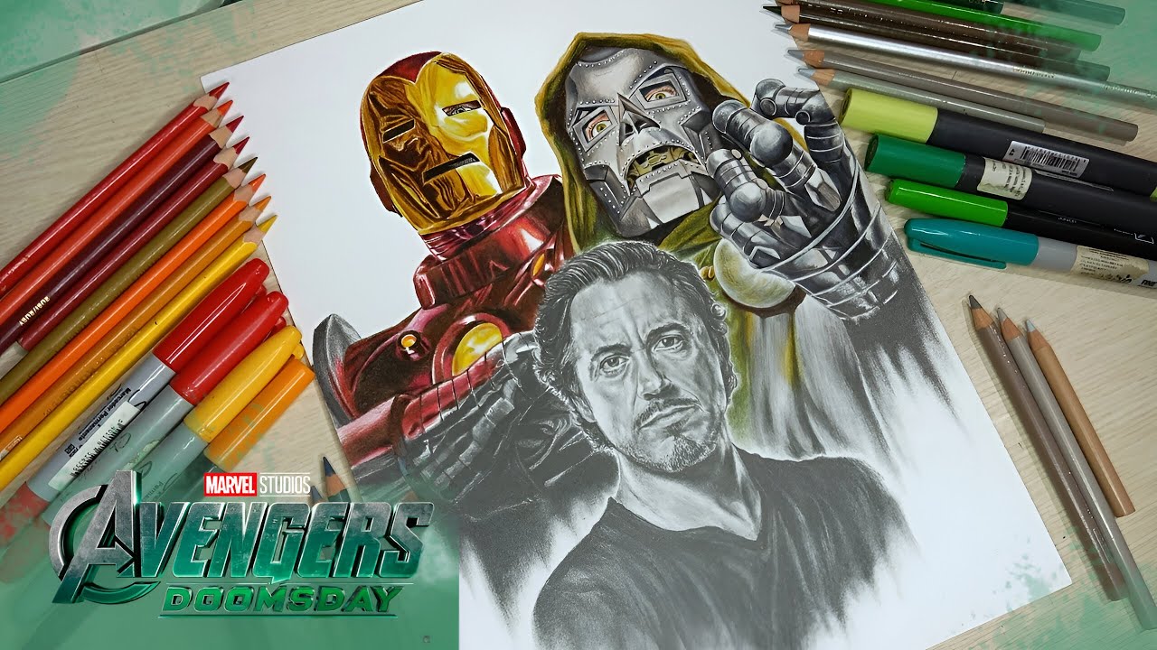 El ROSTRO del MULTIVERSO: dibujando a Robert Downey Jr. | Rumbo a AVENGERS DOOMSDAY