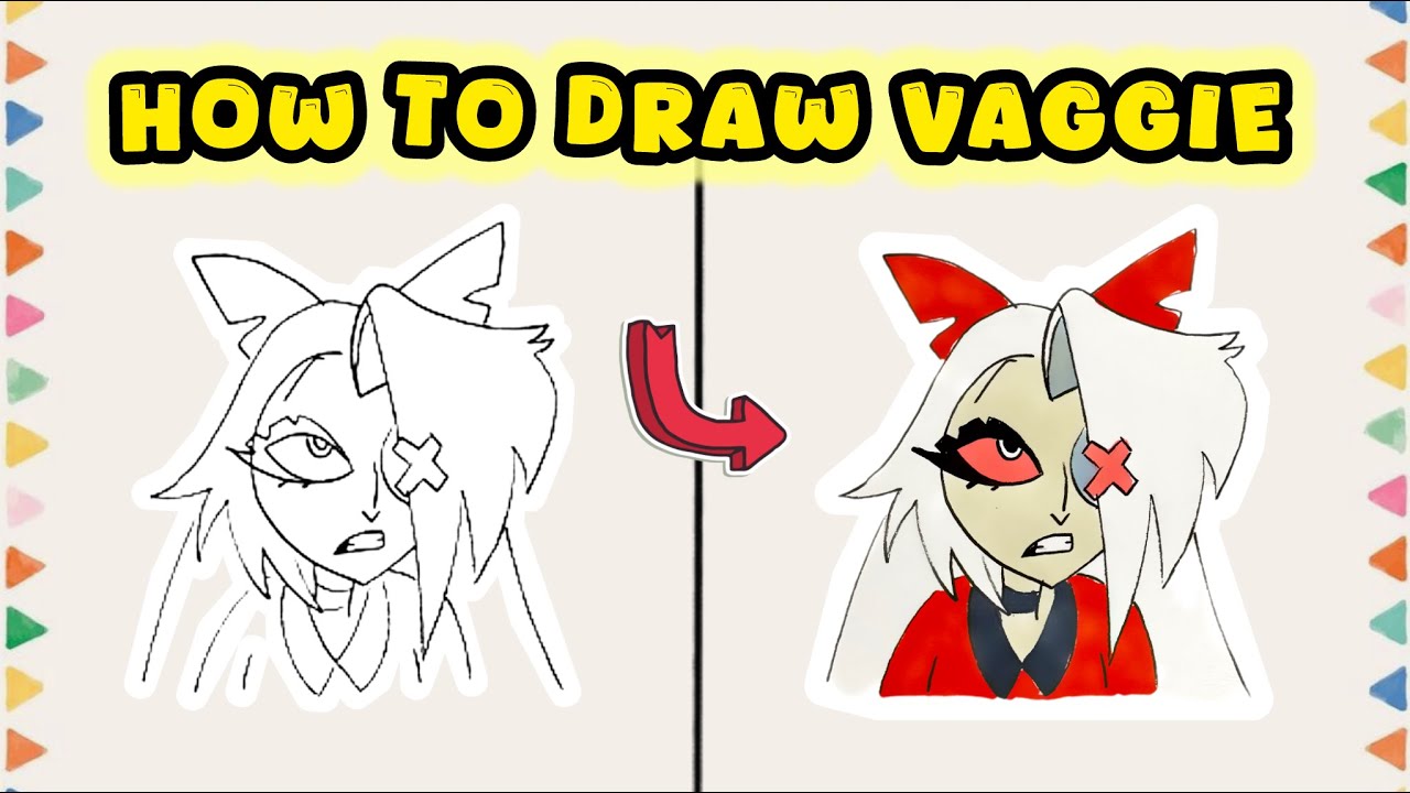 How to Draw Vaggie from Hazbin Hotel – Character Drawing for Beginners