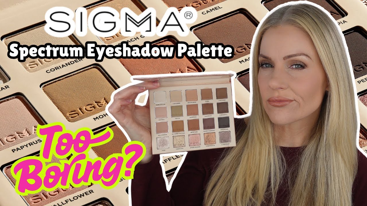*NEW* Sigma Beauty Spectrum Eyeshadow Palette / Is It Too Boring?