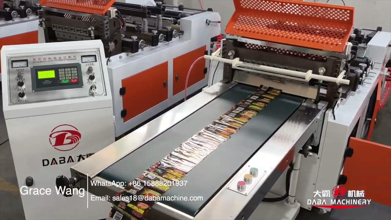 DABA High Speed PVC/PET Shrink Sleeve Label Cutting Sheeting Machine