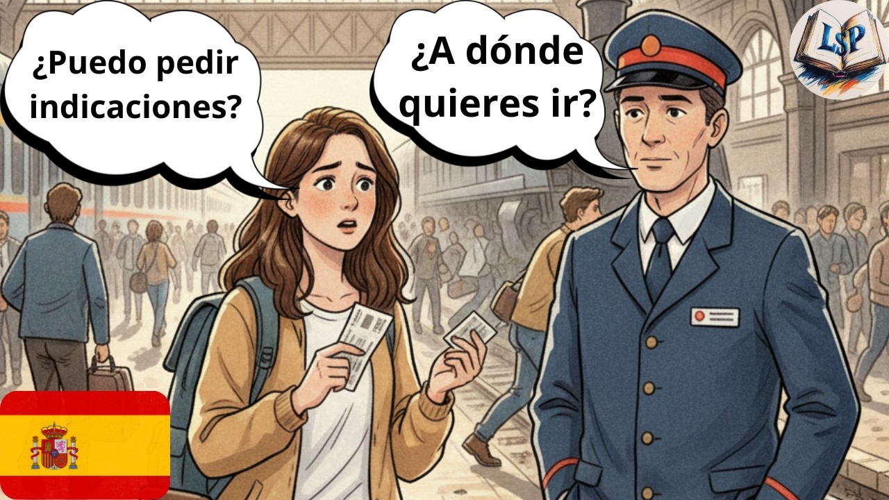 10 Spanish Conversations: Asking for Directions | Spanish for Beginners | Spanish Podcast
