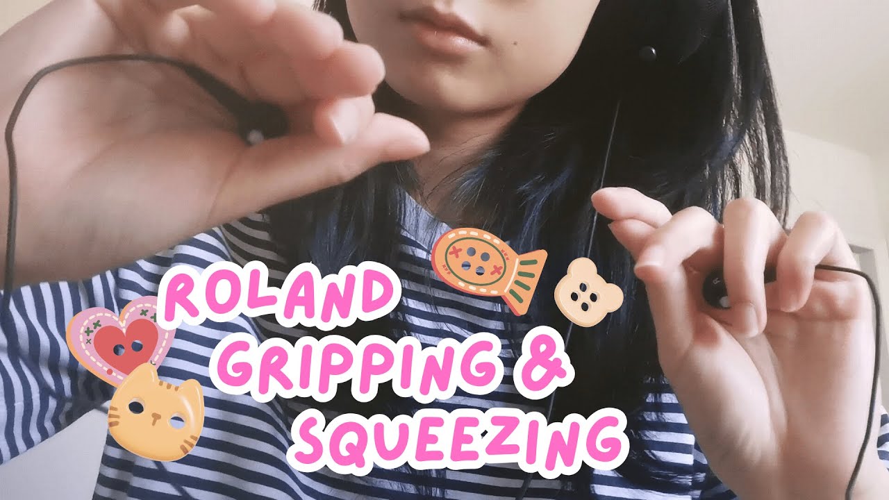 asmr | roland mic gripping and squeezing (mainly whispering)