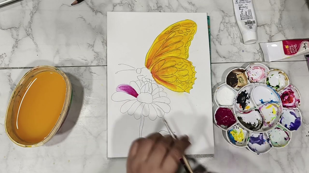Acrylic painting for beginners - online art class recording 