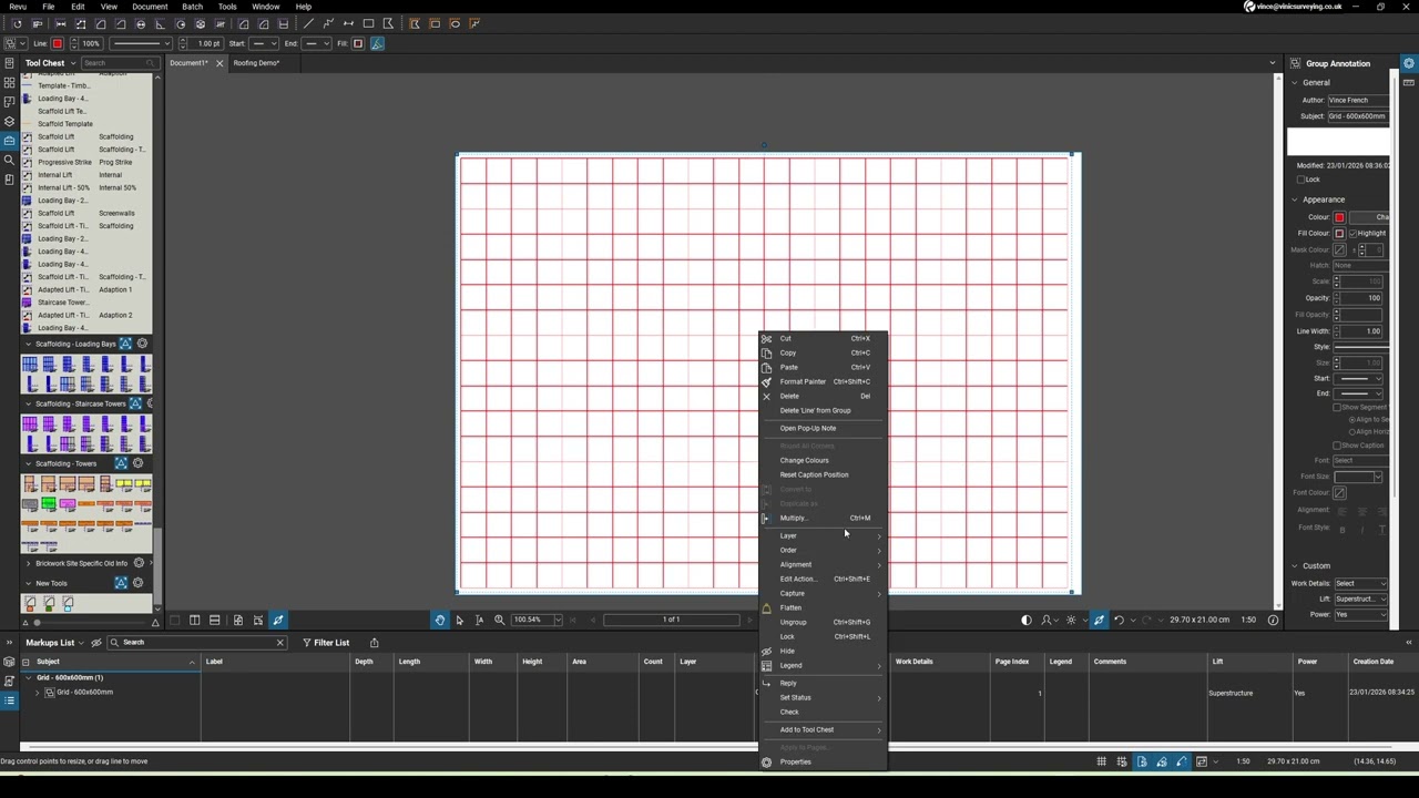 Bluebeam Grids - 2026