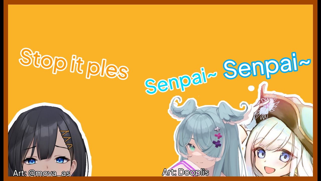 When Elira, Hada, and Siska Senpai doing their Intro [Nijisanji]