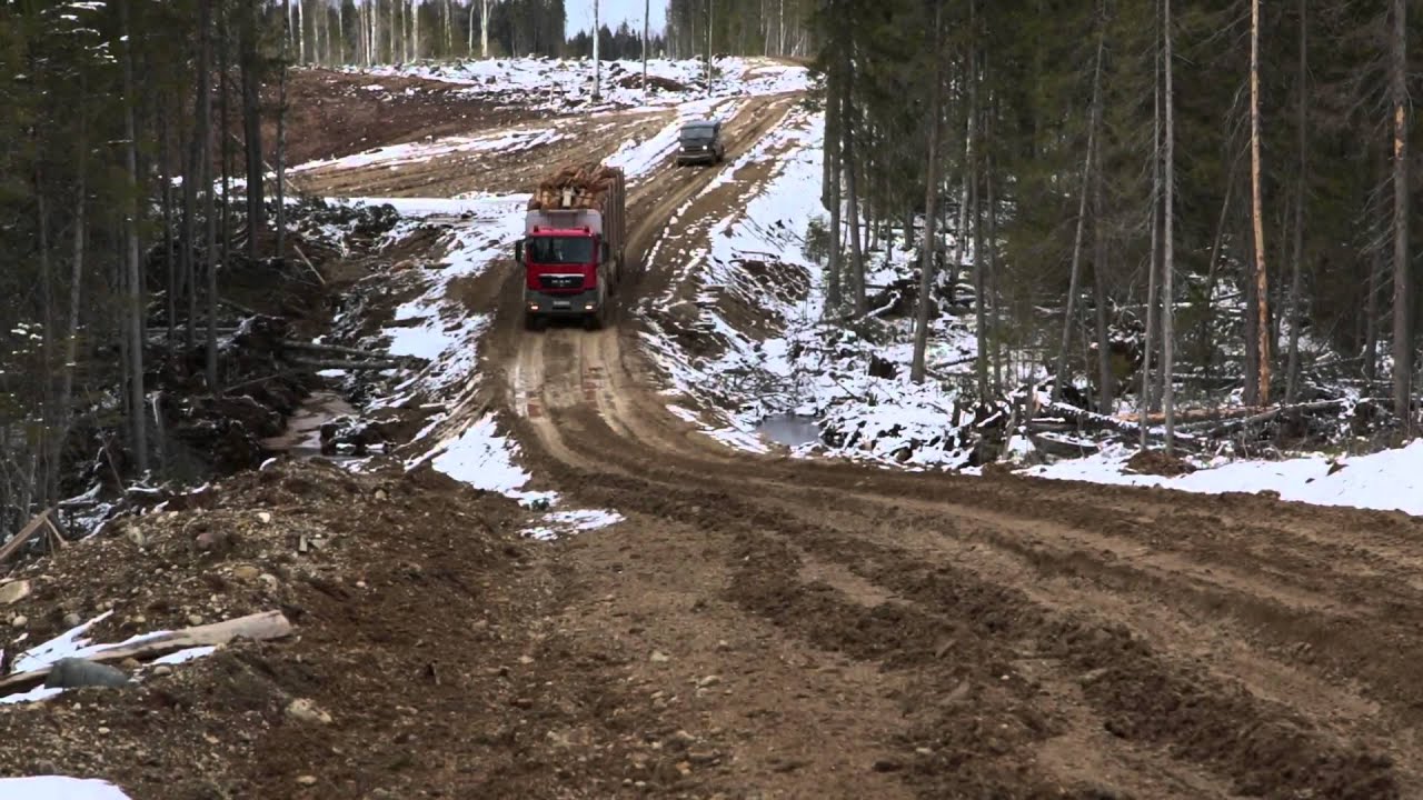 Лесовоз МАН 6х6. Автомобиль-сортиментовоз MAN 6X6 timber